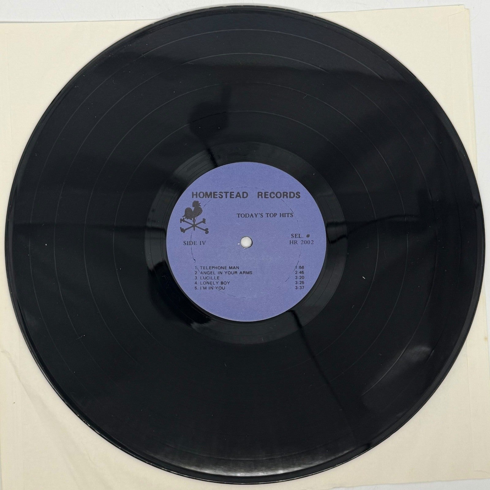 Todays Top Hits Featuring Telephone Man by The Homesteaders 1977 Vinyl Record LP