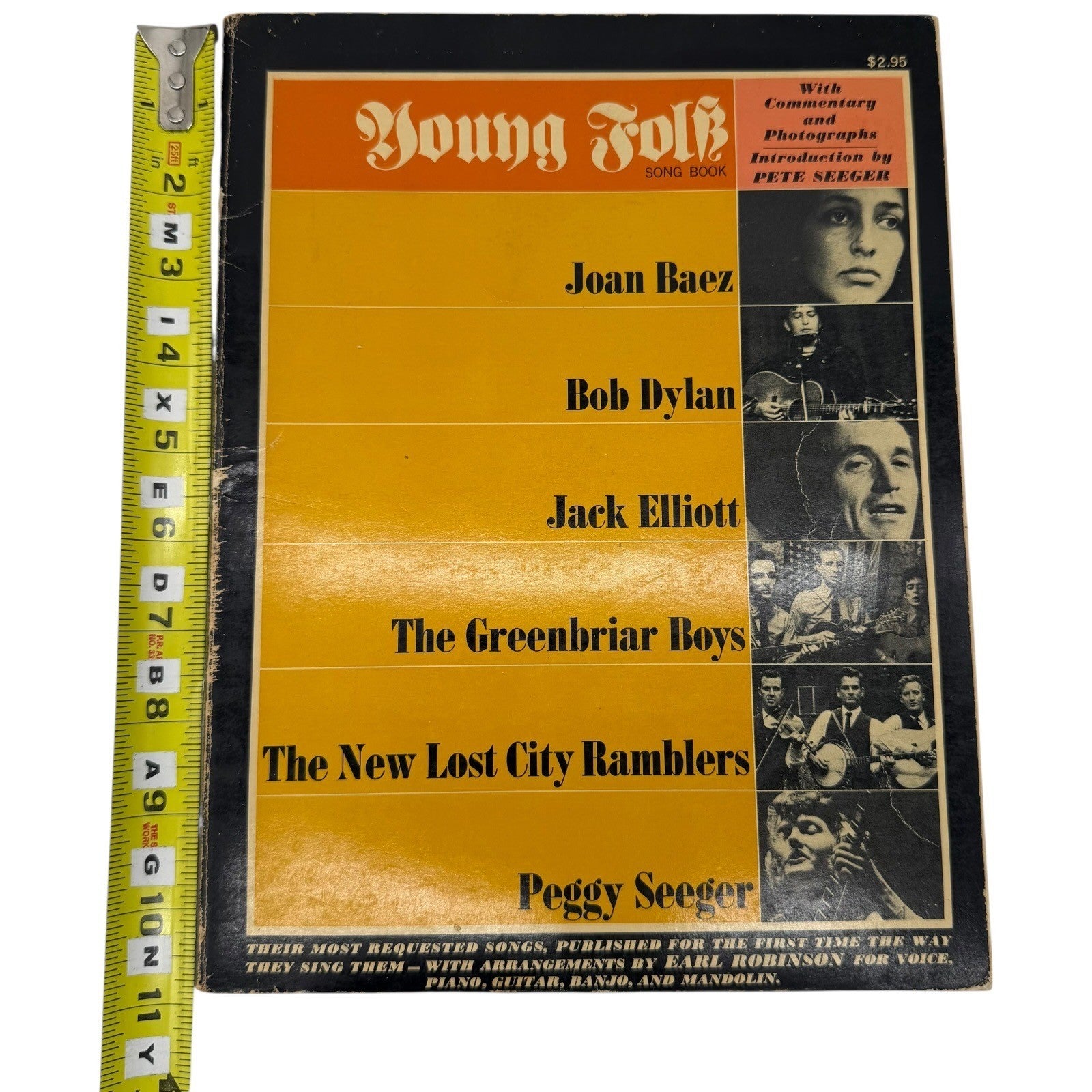 Young Folk Song Book Pete Seeger Intro Joan Baez Bob Dylan Peggy Seeger 1963