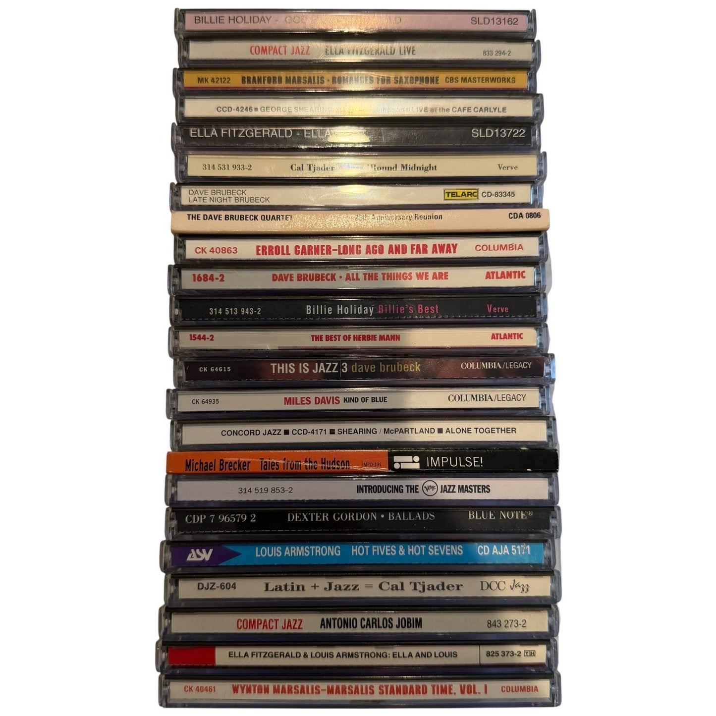 Jazz 23 CD Lot Miles Davis Kind of Blue Louis Armstrong Billie Holiday Brubeck