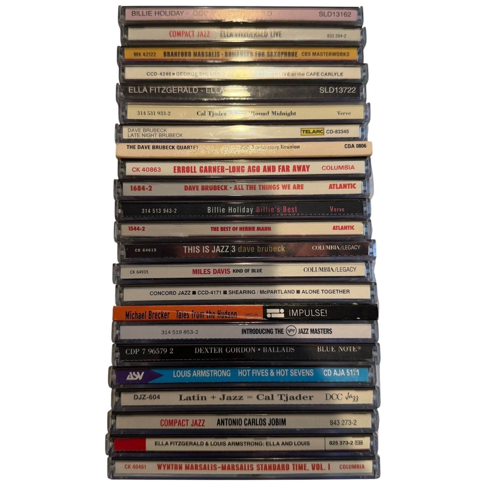 Jazz 23 CD Lot Miles Davis Kind of Blue Louis Armstrong Billie Holiday Brubeck