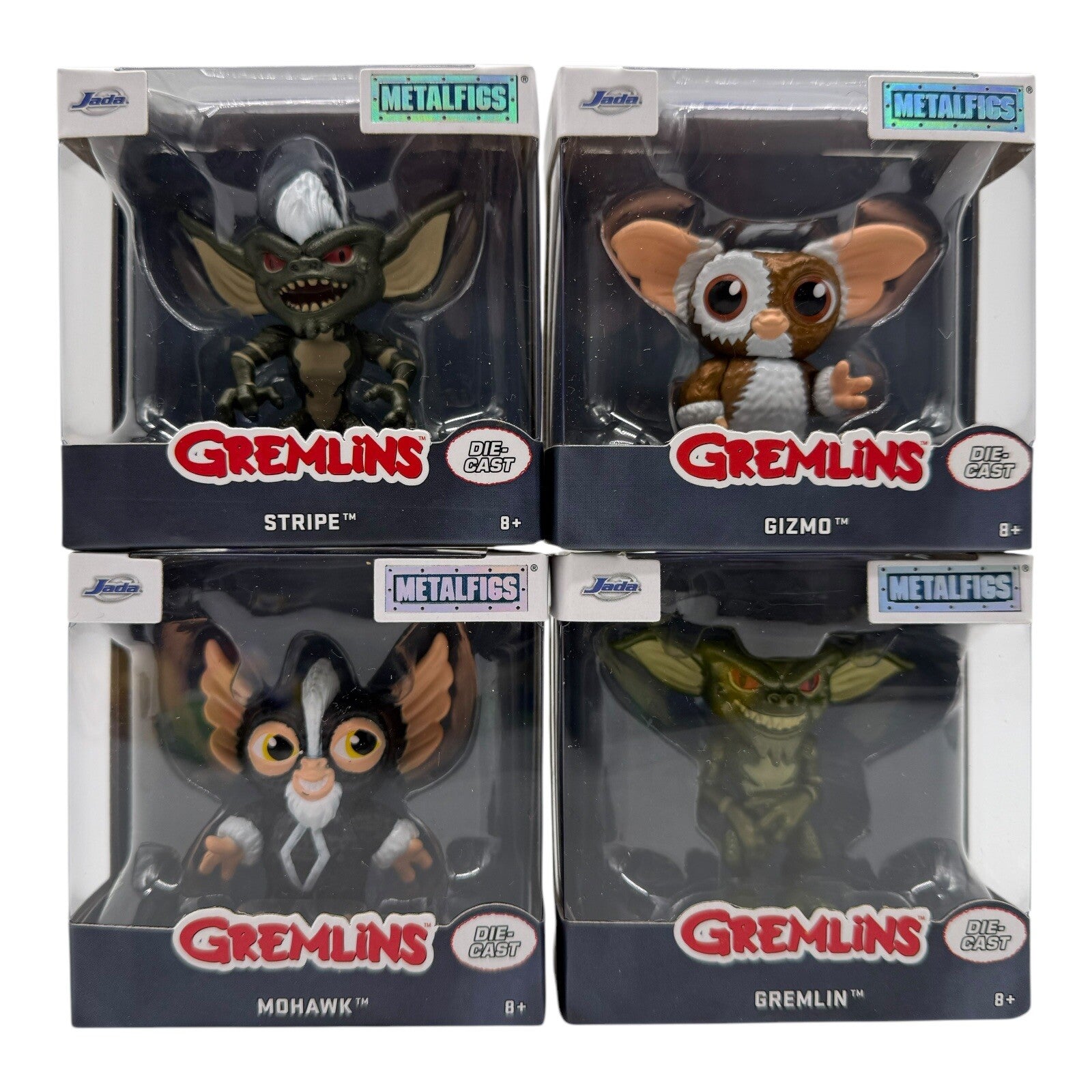 Gremlins Gizmo, Stripe, Gremlin, & Mohawk Jada Metal Figures