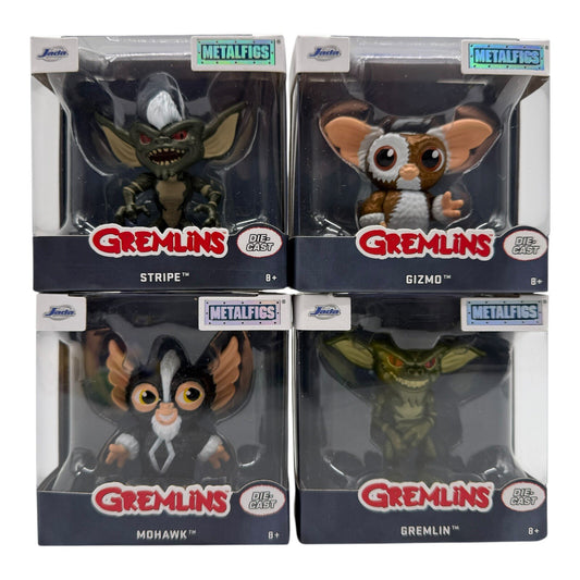 Gremlins Gizmo, Stripe, Gremlin, & Mohawk Jada Metal Figures