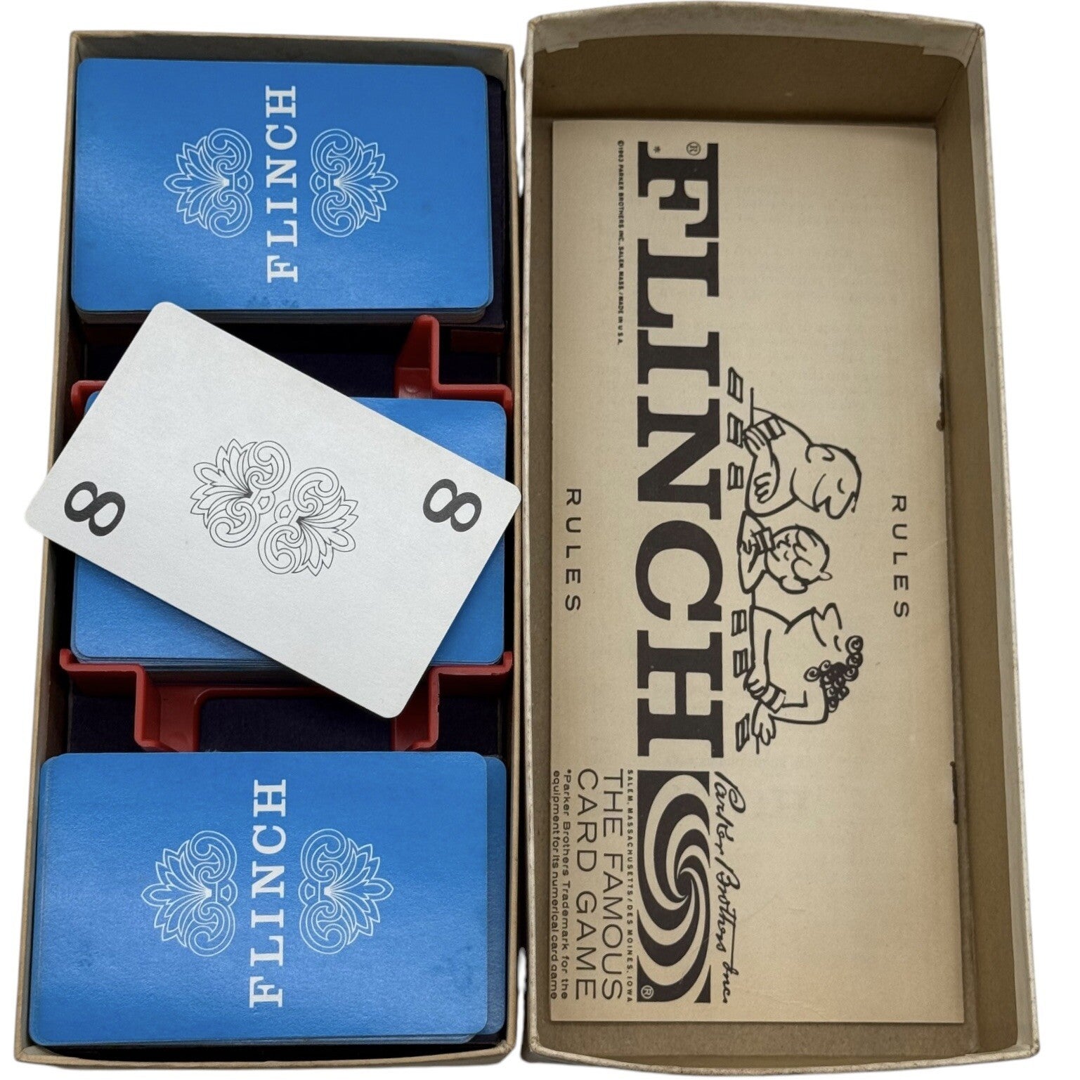 Flinch Card Game Parker Brothers – Vintage 1963 Classic Family Deck