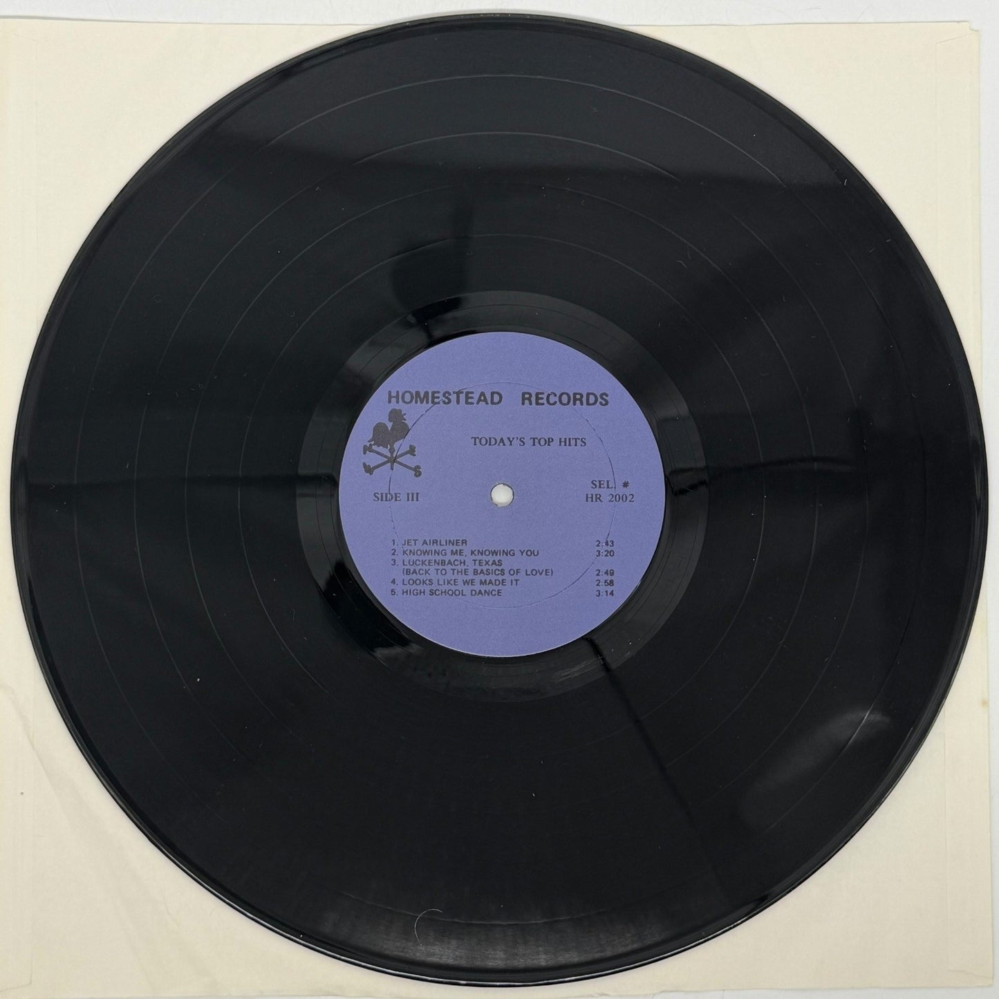 Todays Top Hits Featuring Telephone Man by The Homesteaders 1977 Vinyl Record LP