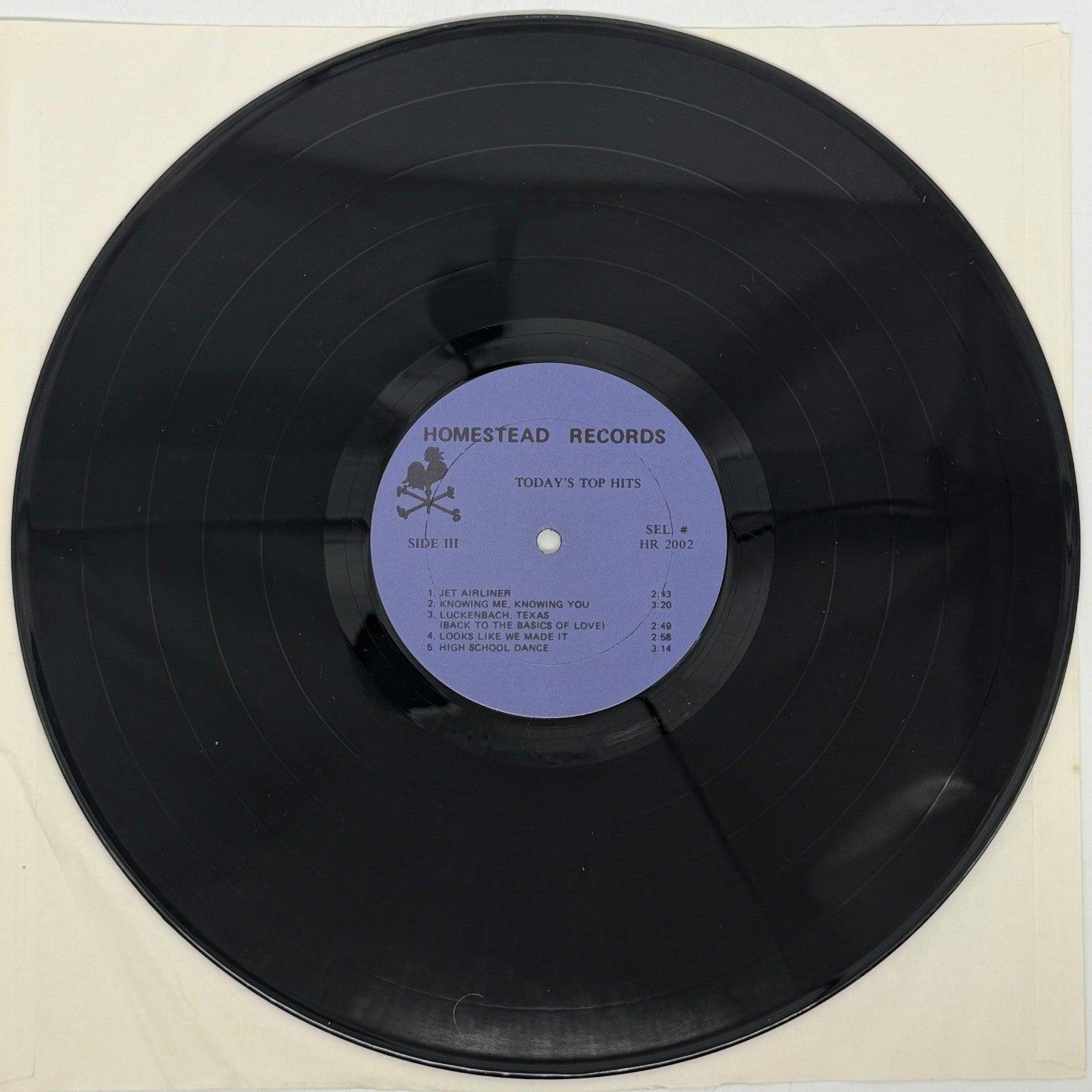 Todays Top Hits Featuring Telephone Man by The Homesteaders 1977 Vinyl Record LP