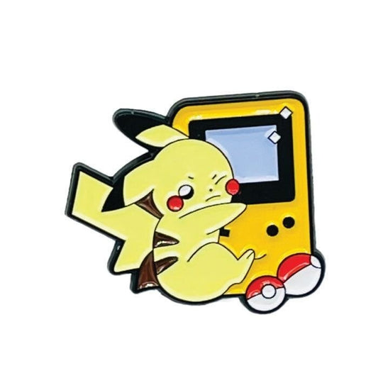 Pikachu Pokemon Gameboy Hugz Enamel Pin