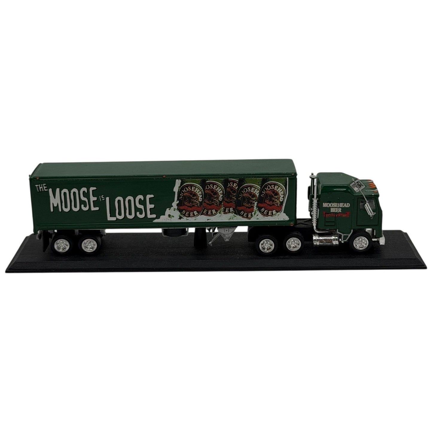 Matchbox Green Moosehead Beer Semi Trailer Truck Diecast Model Display