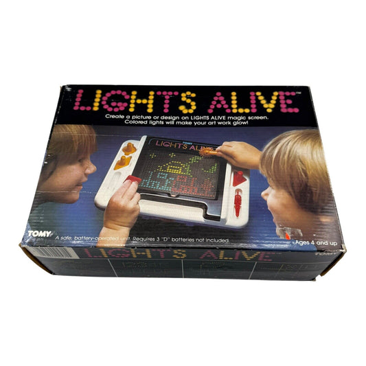 TOMY Lights Alive Game 1983 – Vintage with Box Not Working for Repair/Parts