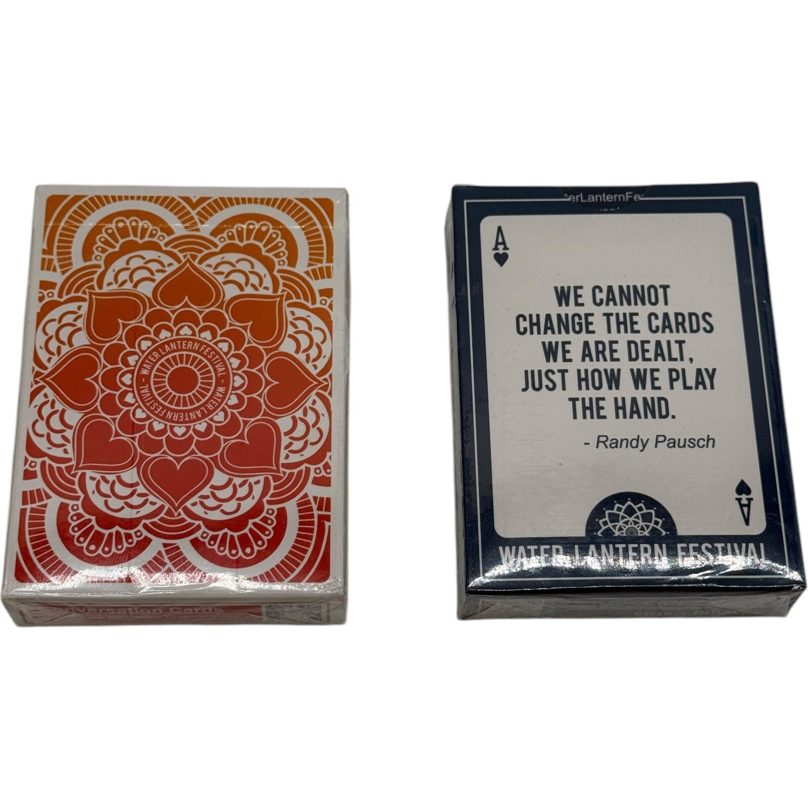 Water Lantern Festival 2023 Playing Cards & Conversation Card Packs New 2 Lot