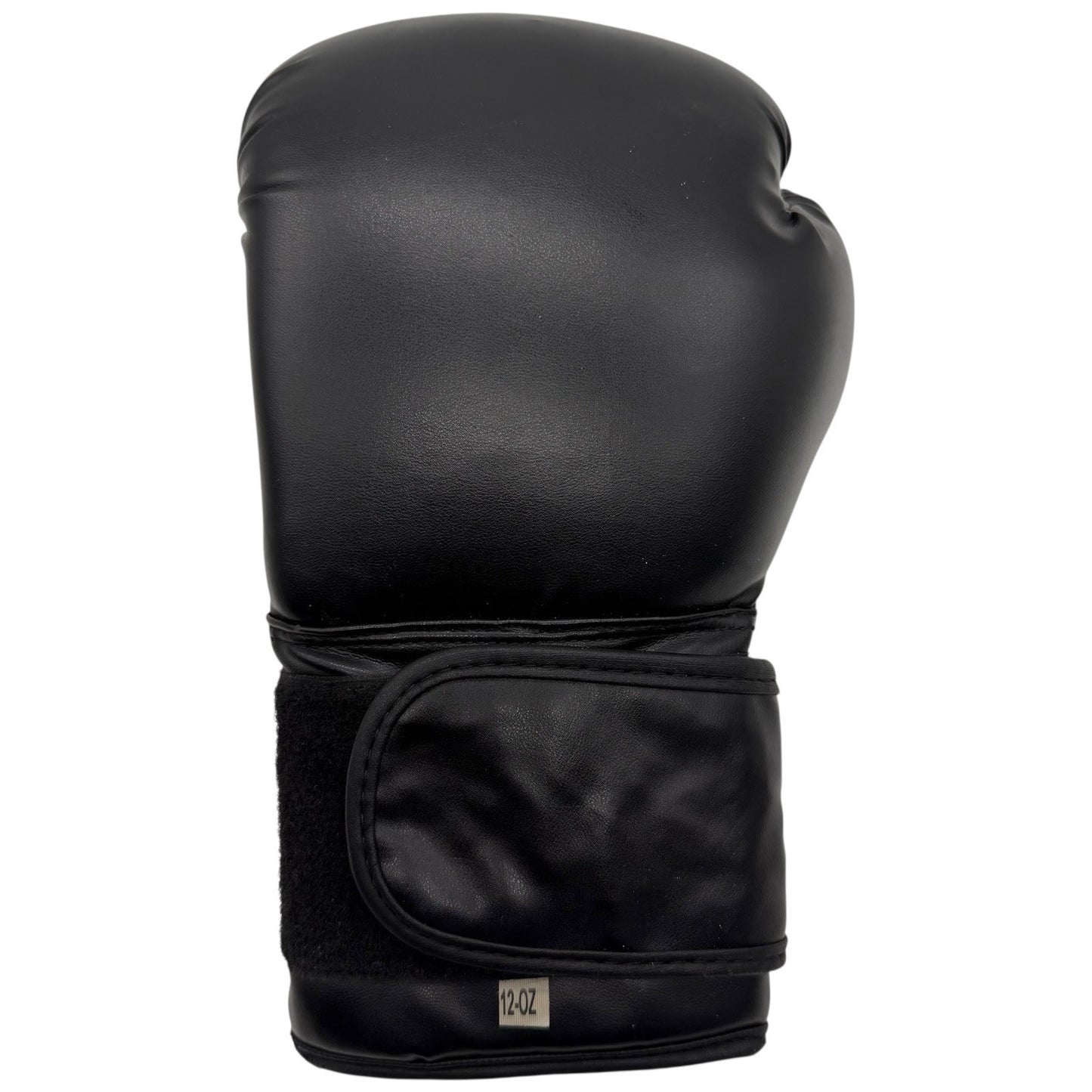 Black 12-oz Boxing Gloves Training Sparring Heavy Bag Hook and Loop Closure