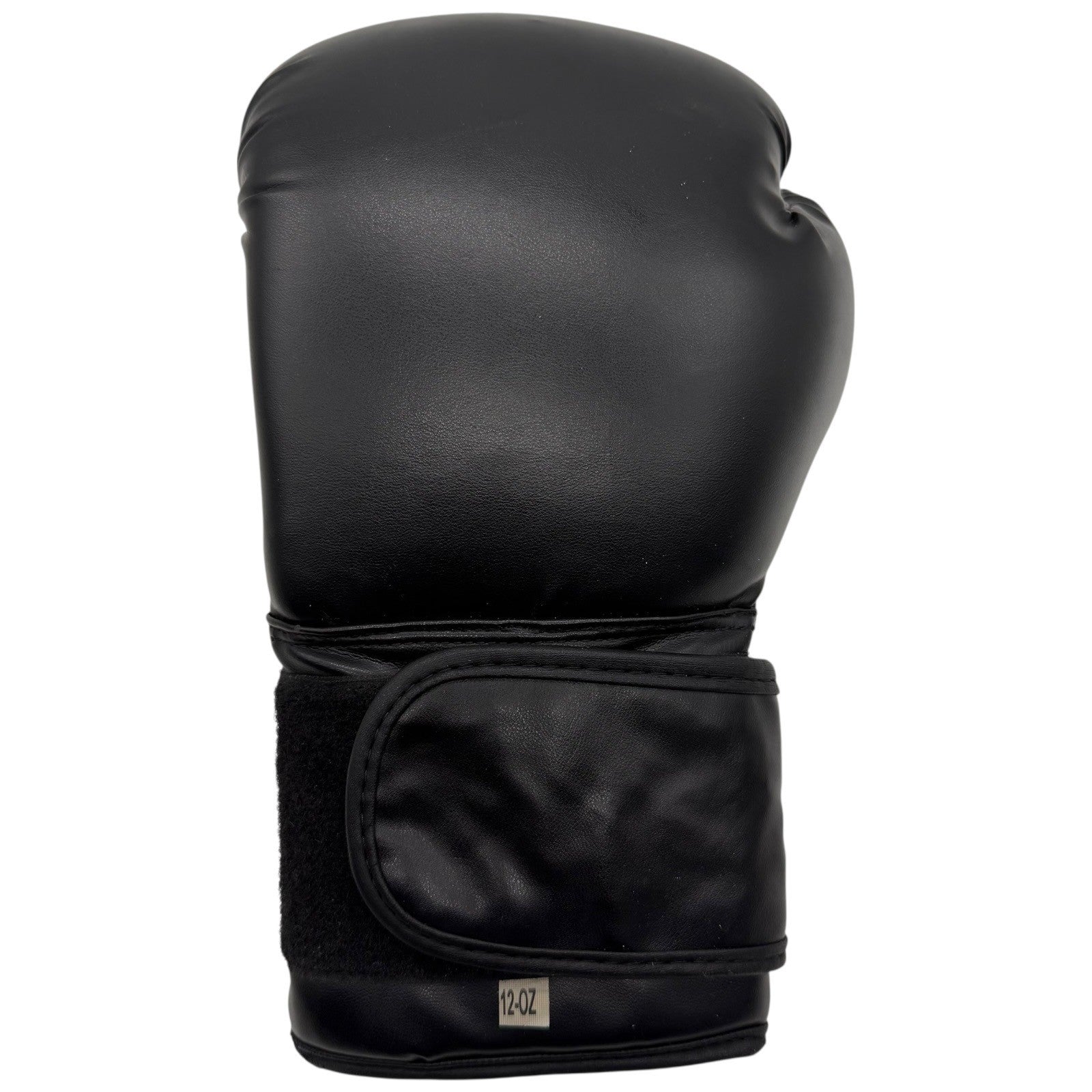 Black 12-oz Boxing Gloves Training Sparring Heavy Bag Hook and Loop Closure