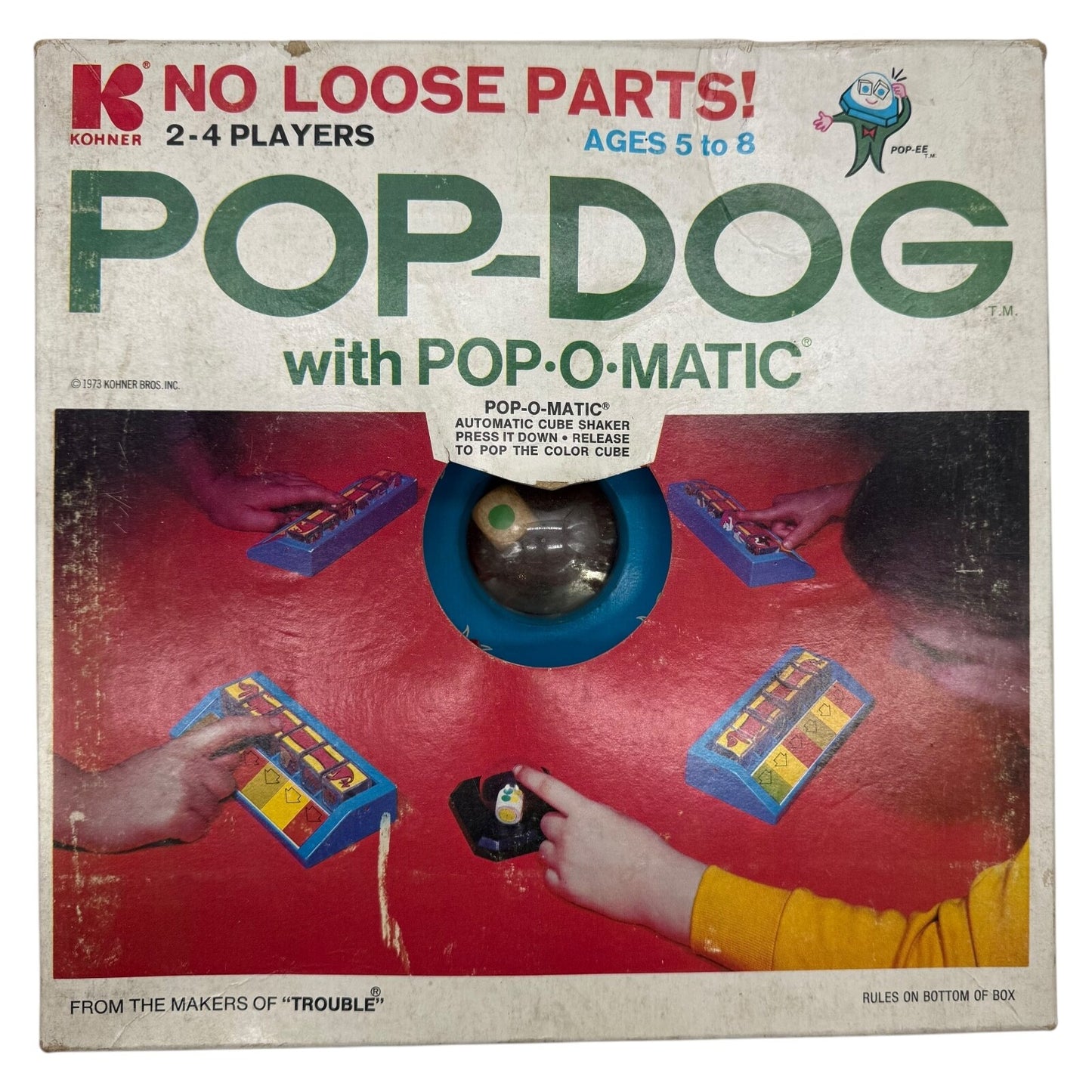 Pop-Dog Pop-O-Matic Board Game 1973 – Vintage Kids Game by Arrow