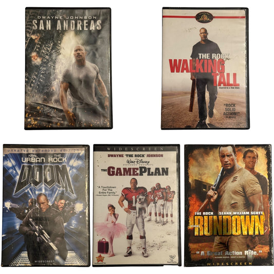 The Rock 5-Movie Night DVD Set - Action-Packed Fun ft. Dwayne Johnson
