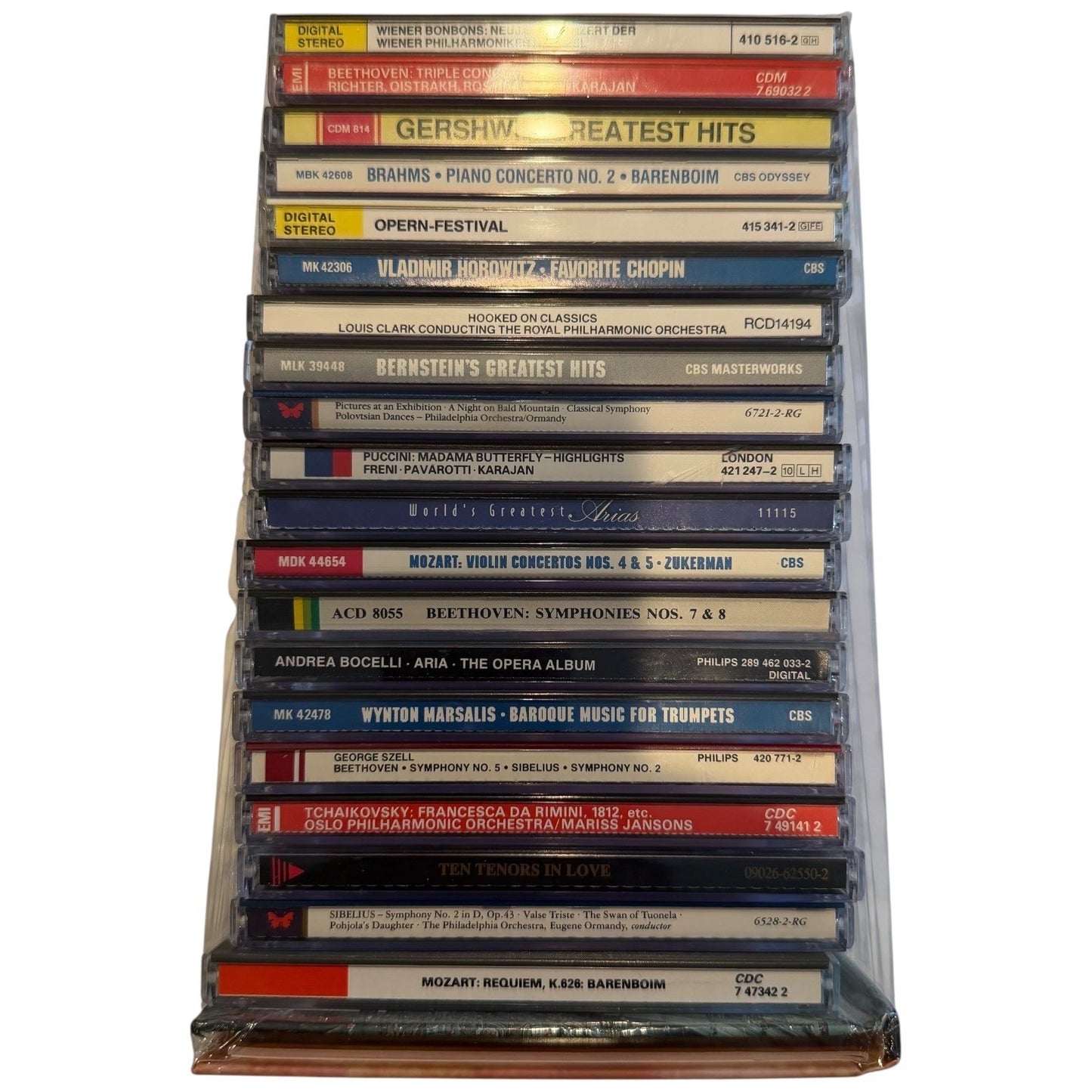 Lot of 21 Classical Music CDs Beethoven Mozart Bernstein Bocelli Tchaikovsky CD
