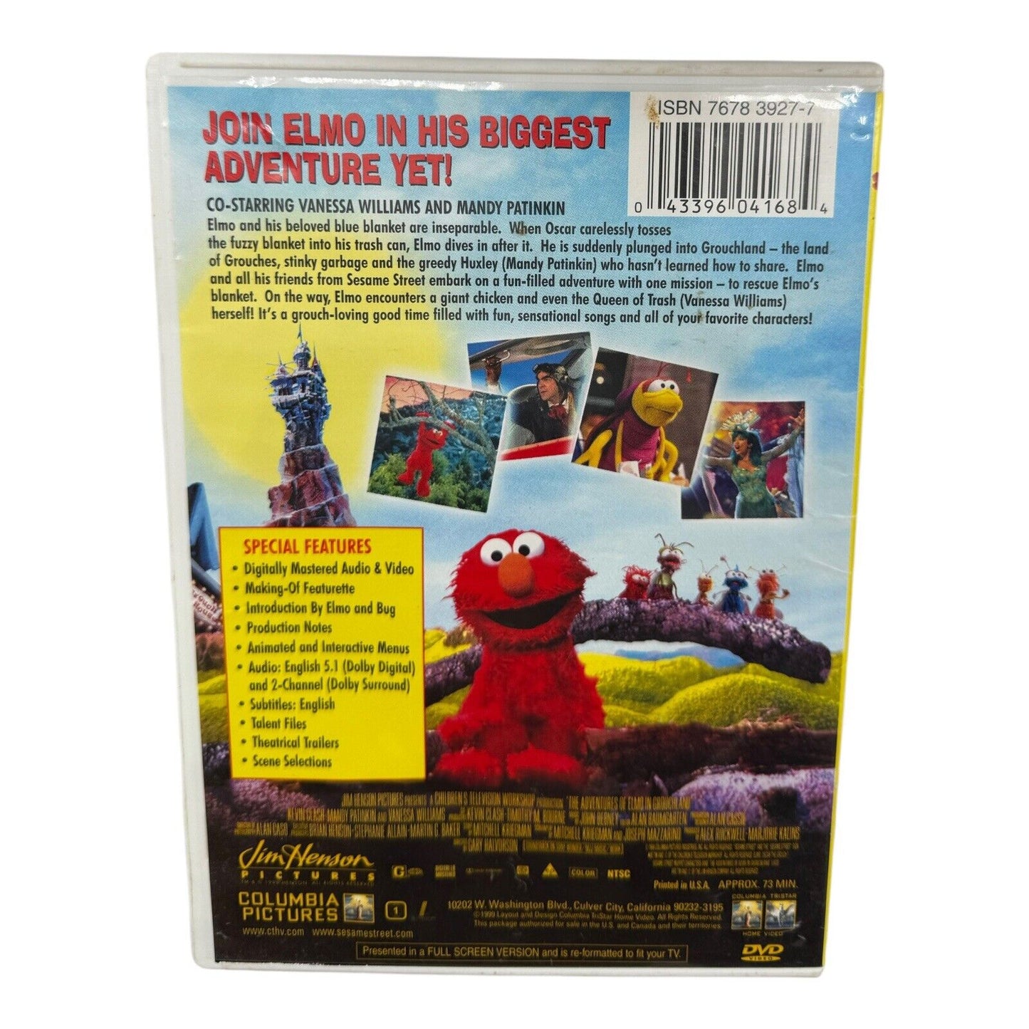 The Adventures of Elmo in Grouchland DVD