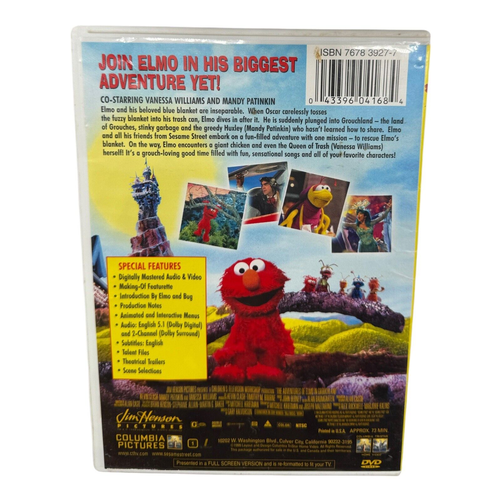 The Adventures of Elmo in Grouchland DVD
