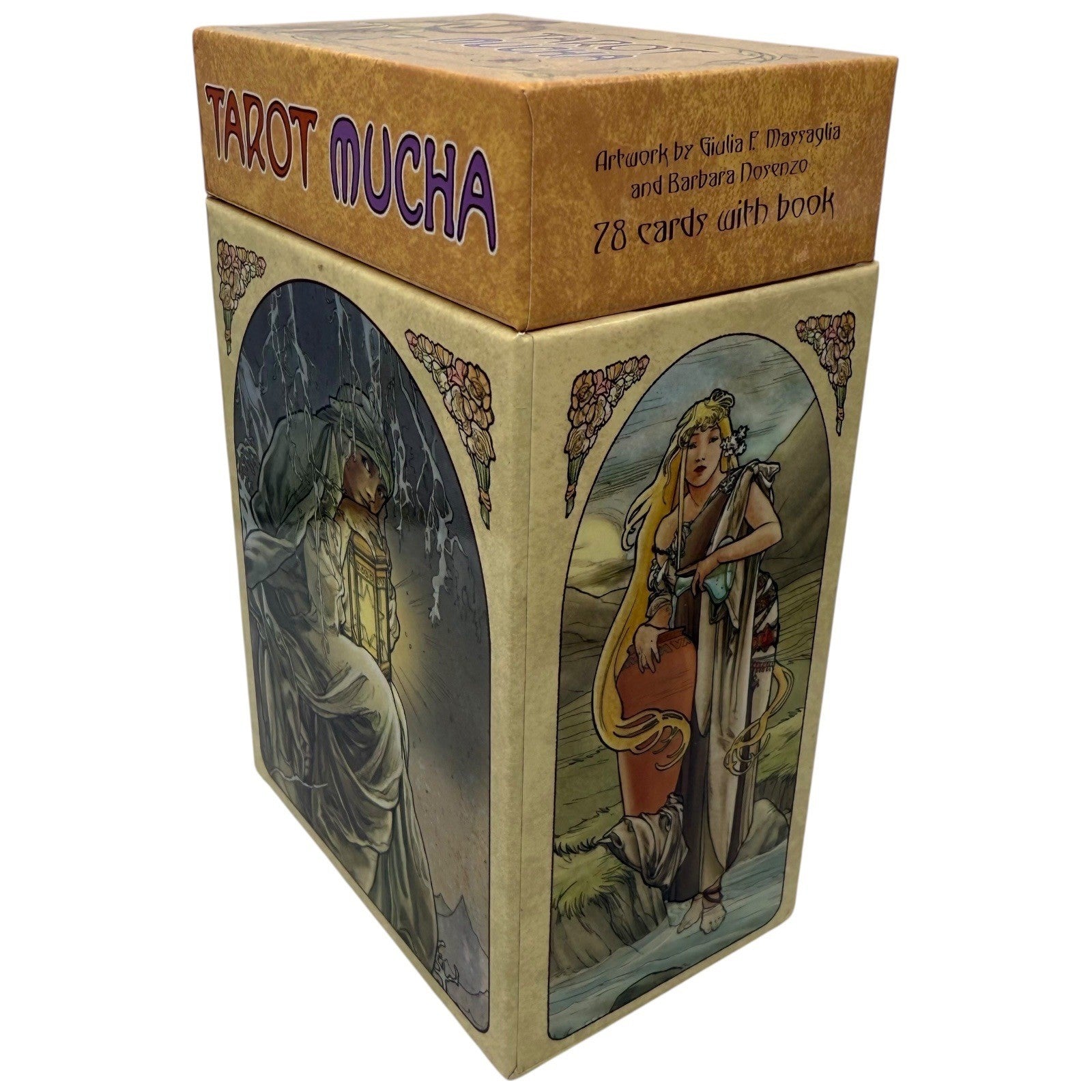 Tarot Mucha Deck with Book Giolia F Massaglia Barbara Nosenzo 78 Cards
