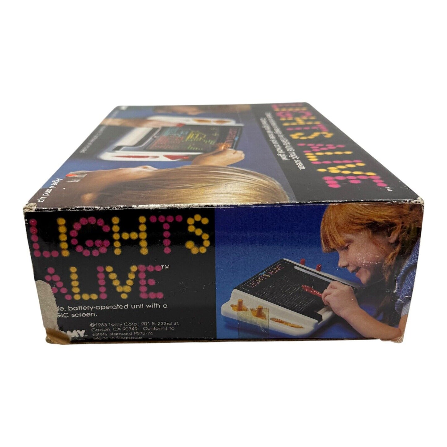 TOMY Lights Alive Game 1983 – Vintage with Box Not Working for Repair/Parts