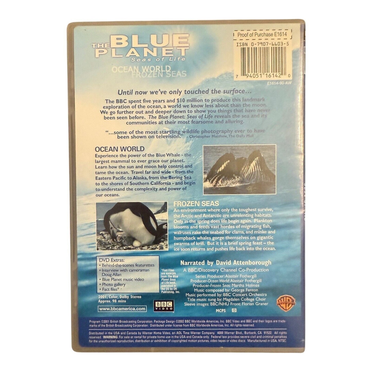 Sharks and the Sea BBC Earth Lot of 4 DVD set