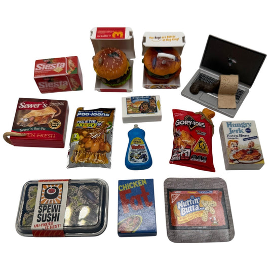 Wacky Packages Miniatures Food Novelty Toys Collection Lot