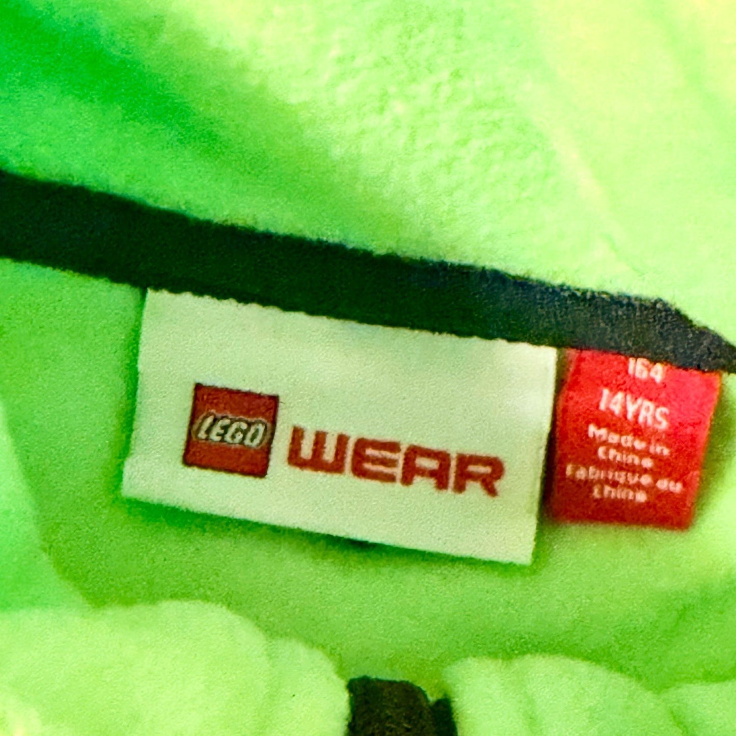 LEGO Wear Kids Fleece Jacket Neon Green 14Y 164 Zip Up