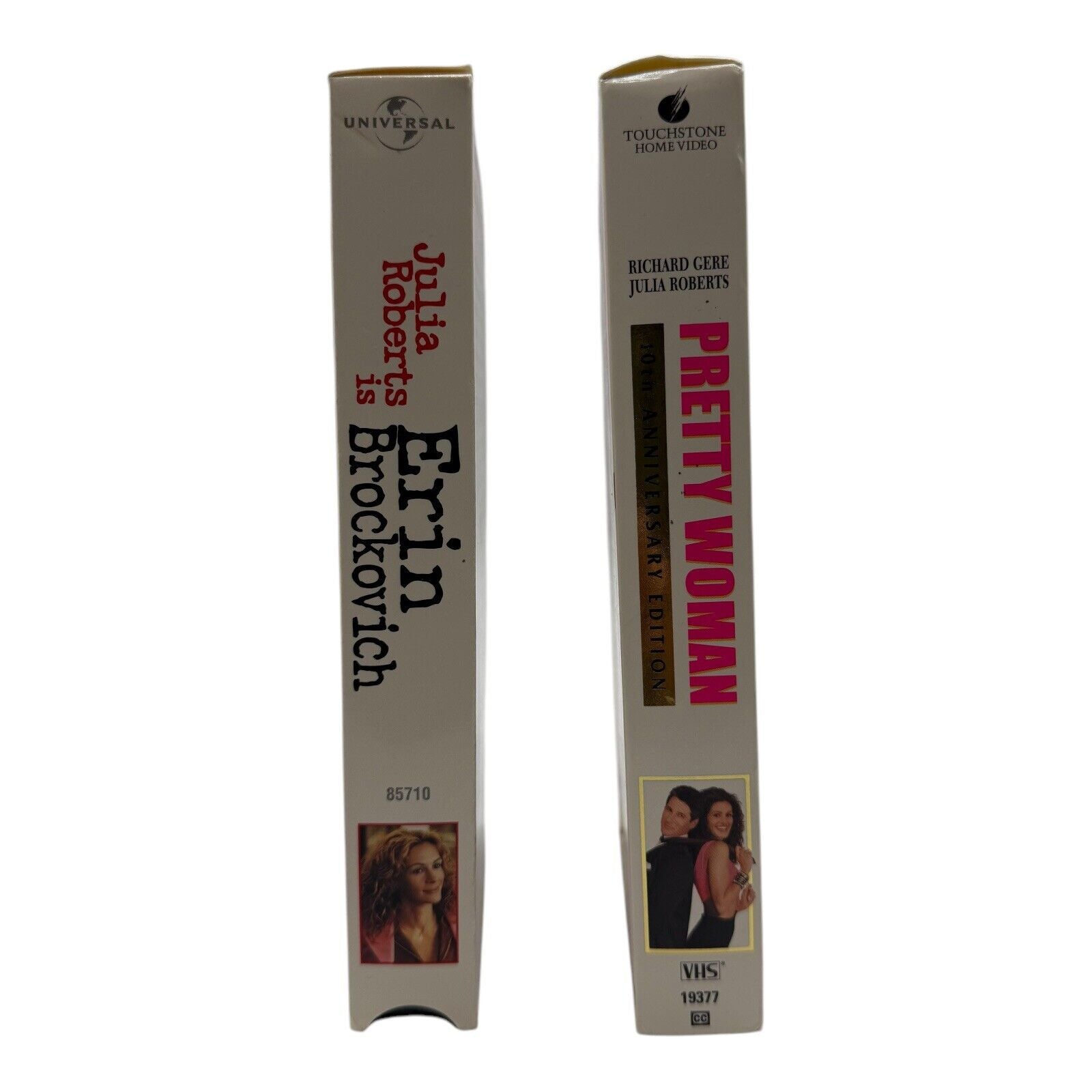 Julia Robert's VHS Movie Lot Pretty Woman and Erin Brockovich
