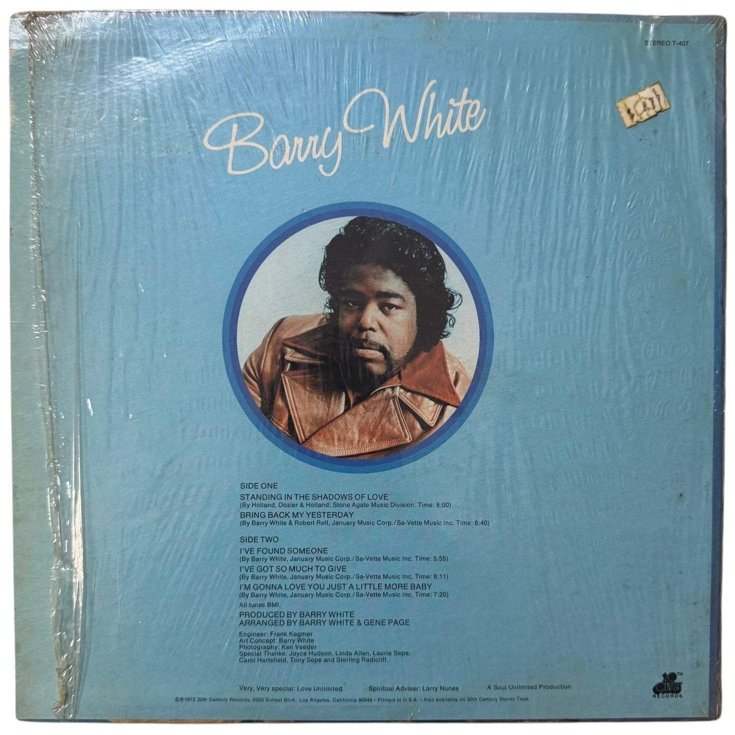 Barry White I've So Much To Give Vinyl Record Album 1973 10th Century Records