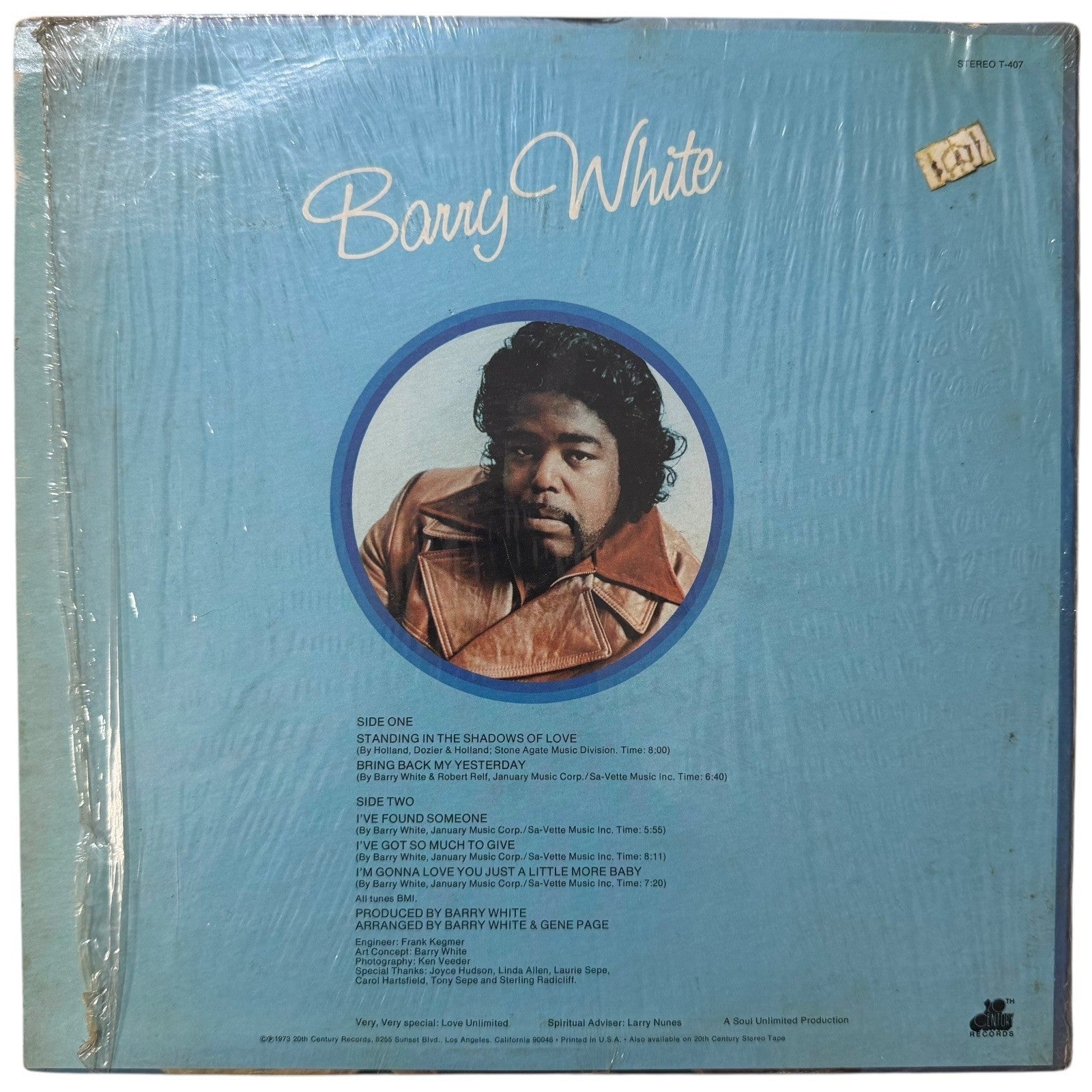 Barry White I've So Much To Give Vinyl Record Album 1973 10th Century Records