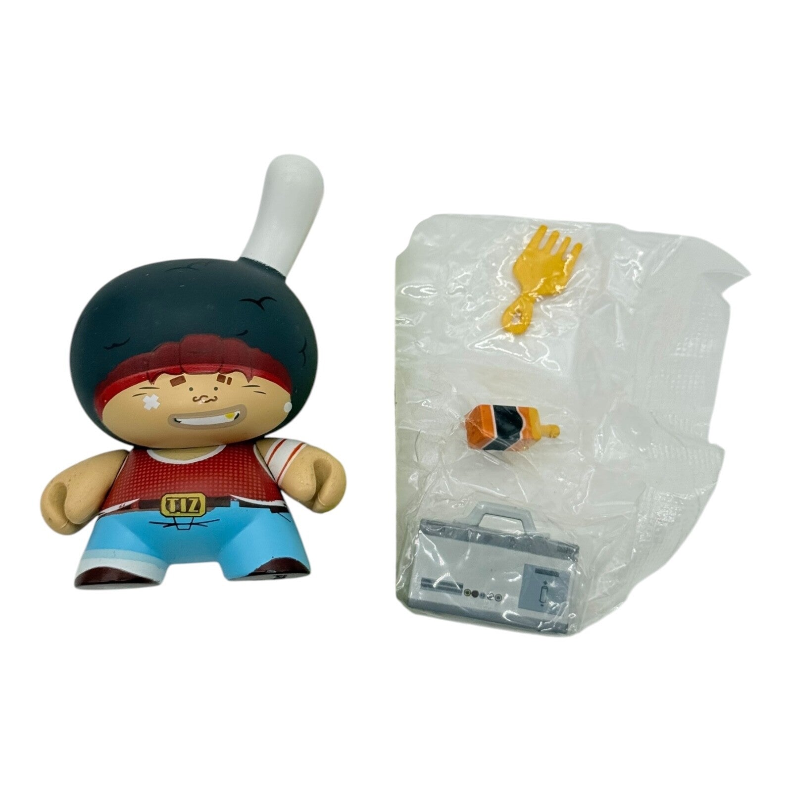 Kidrobot 3" Vinyl Figure Me! I’m French Dunny Series White Afro Variant Tizieu