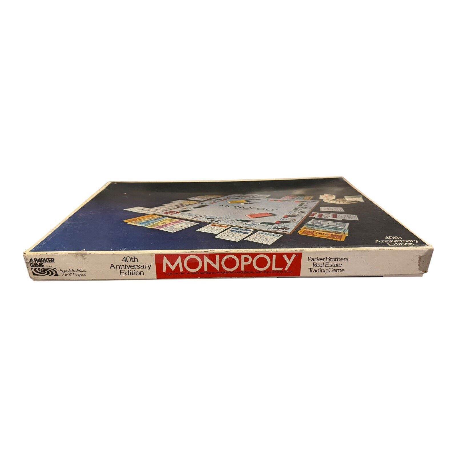 Monopoly 40th Anniversary Edition Board Game Vintage 1974 Parker Brothers