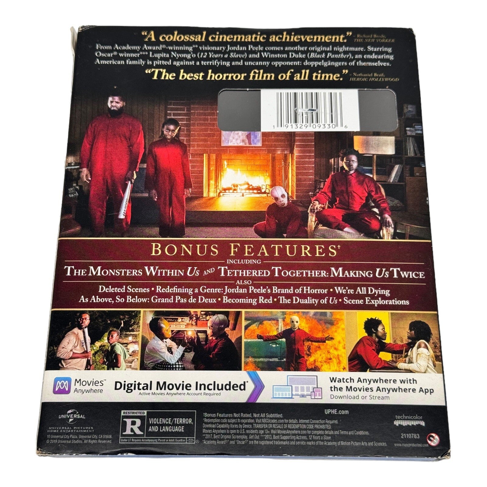Us Blu-ray DVD, 2019, Jordan Peele