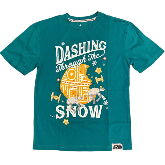 Disney Dashing Through the Snow T-shirt Adult X-Small Star Wars Vehicles