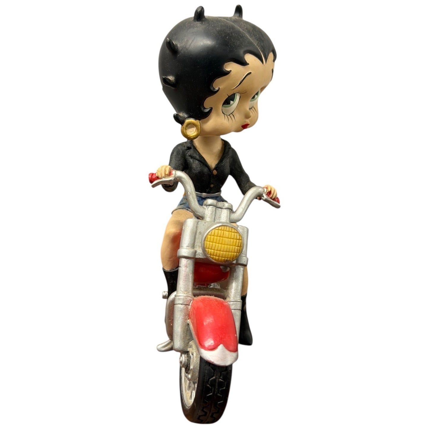 Betty Boop Motorcycle Figurine Red Chopper Rocker Biker Decor Item No 6964