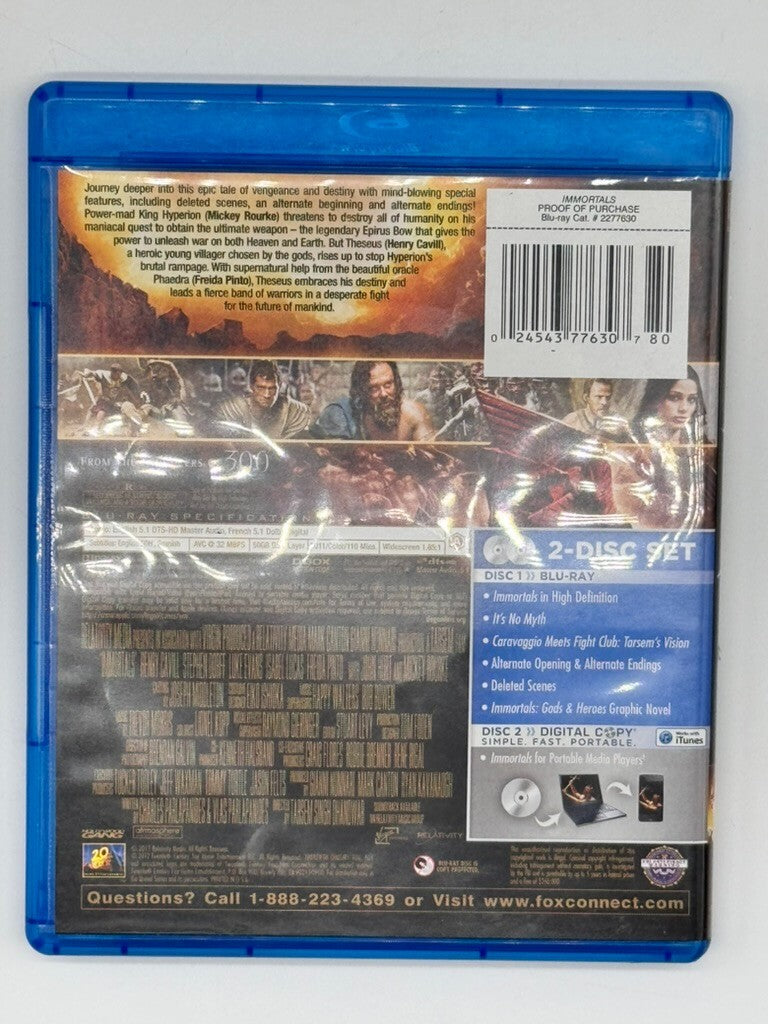 IMMORTALS (Blu-ray, 2012)