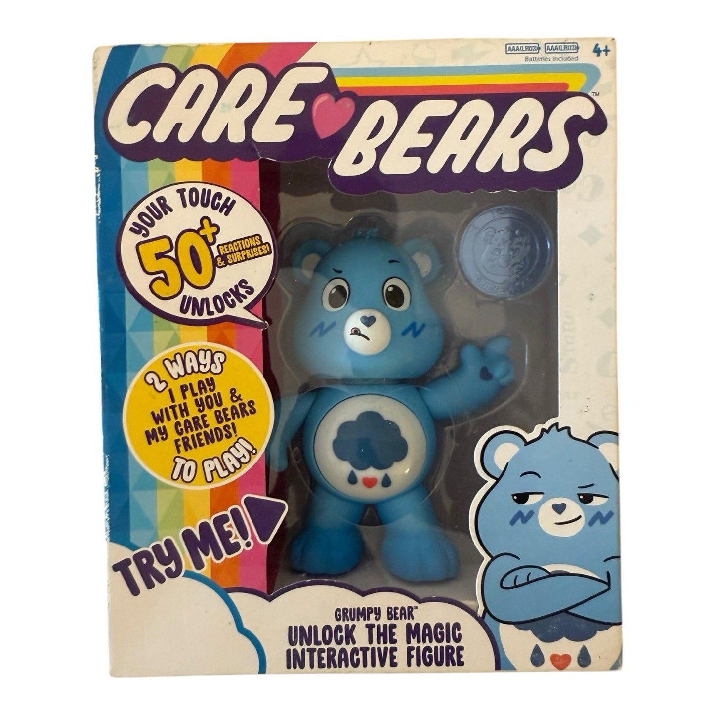 Interactive 2020 Care Bears Grumpy Bear Lot of 2 – Blue Toys New 50+ Reactions
