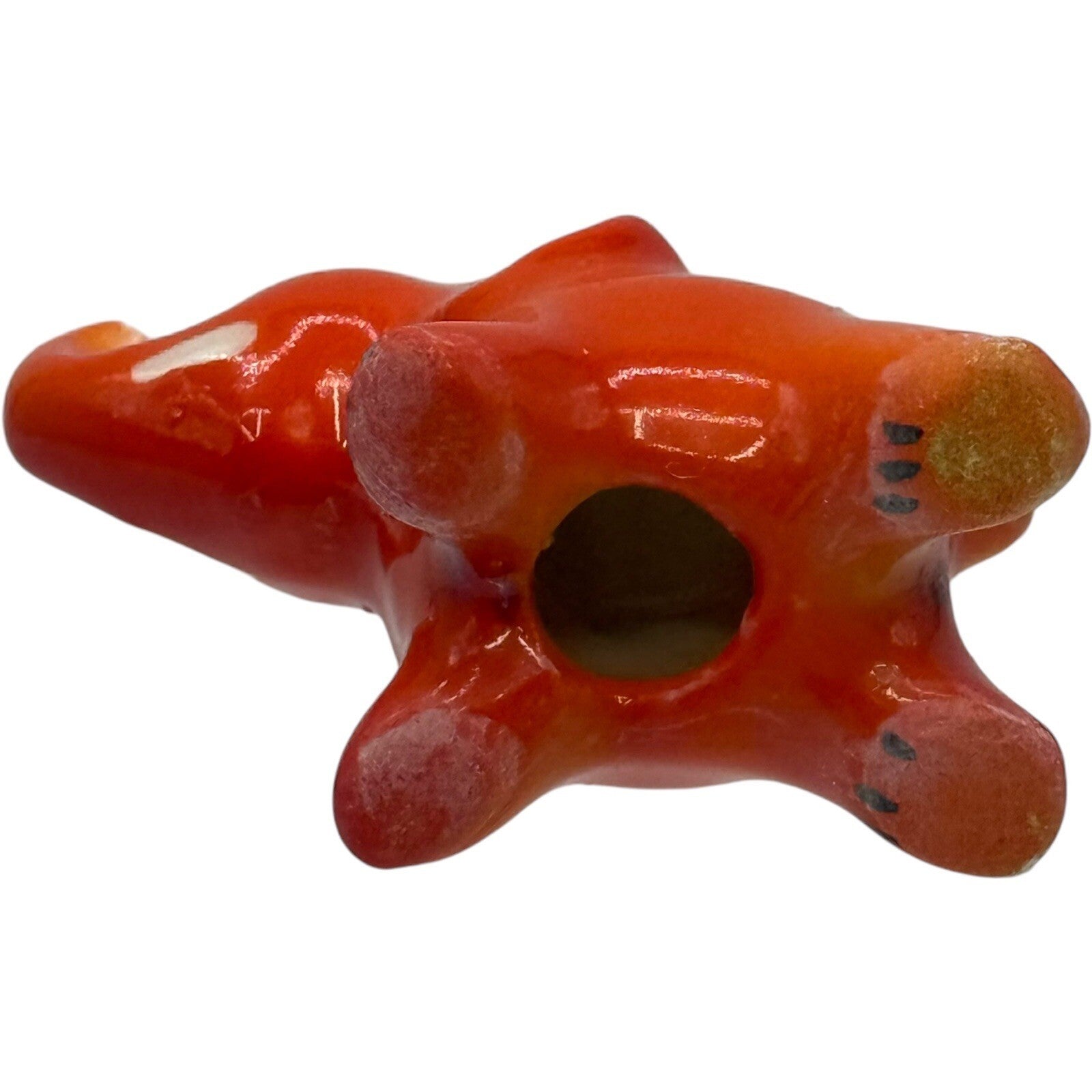 Vintage Rare Orange Goebel Mini Elephant Figurine