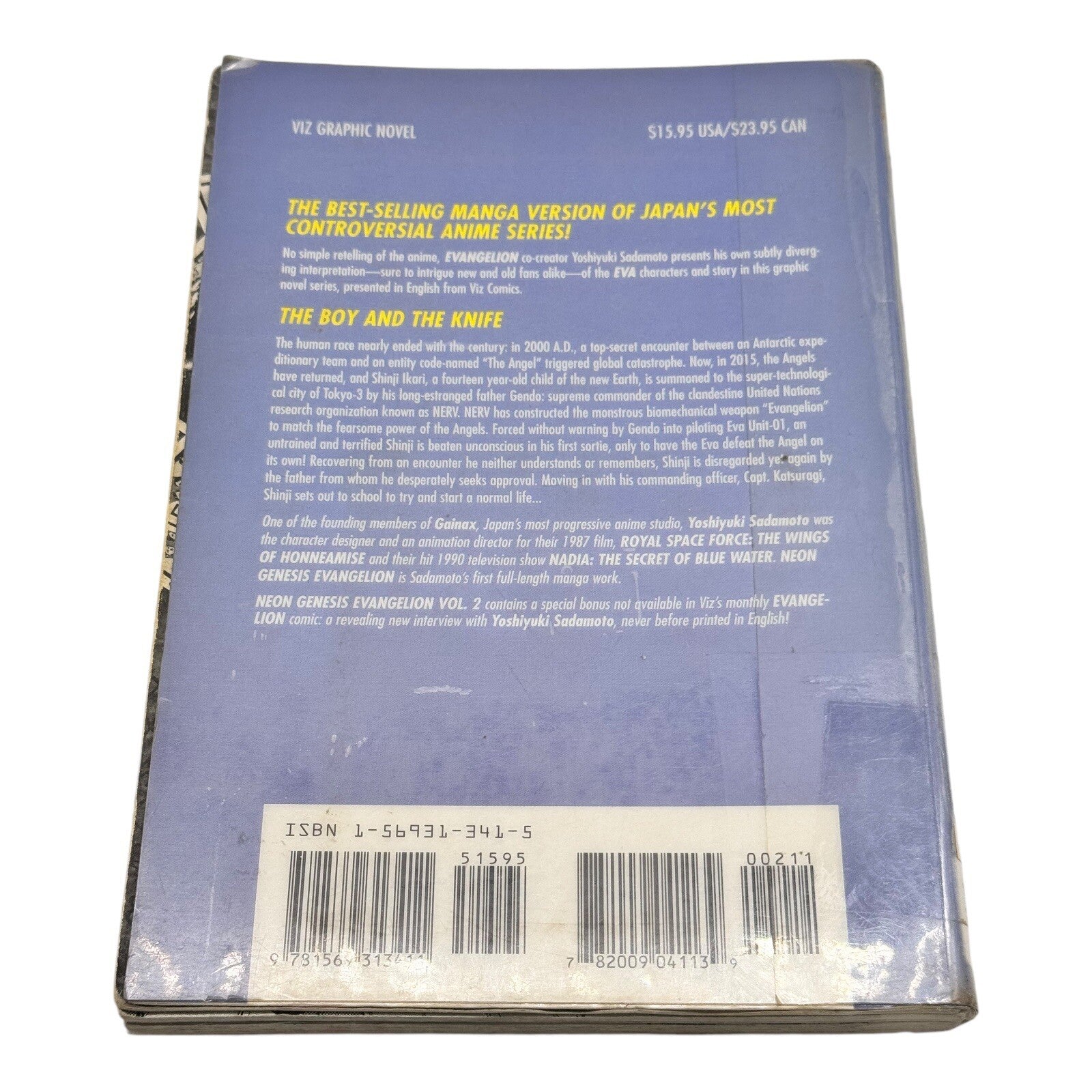 Neon Genesis Evangelion, Vol. 2 By Yoshiyuki Sadamoto. 978156931 Manga