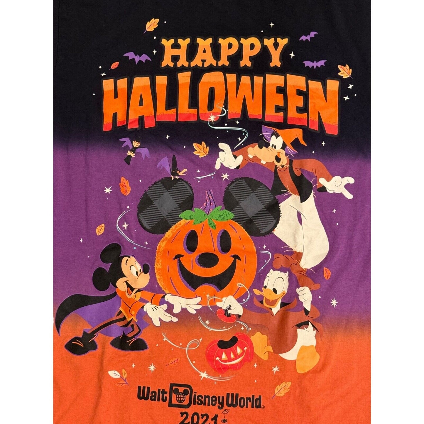 Mickey Mouse and Friends Halloween 2021 Tee Adult XS - Walt Disney World Resort