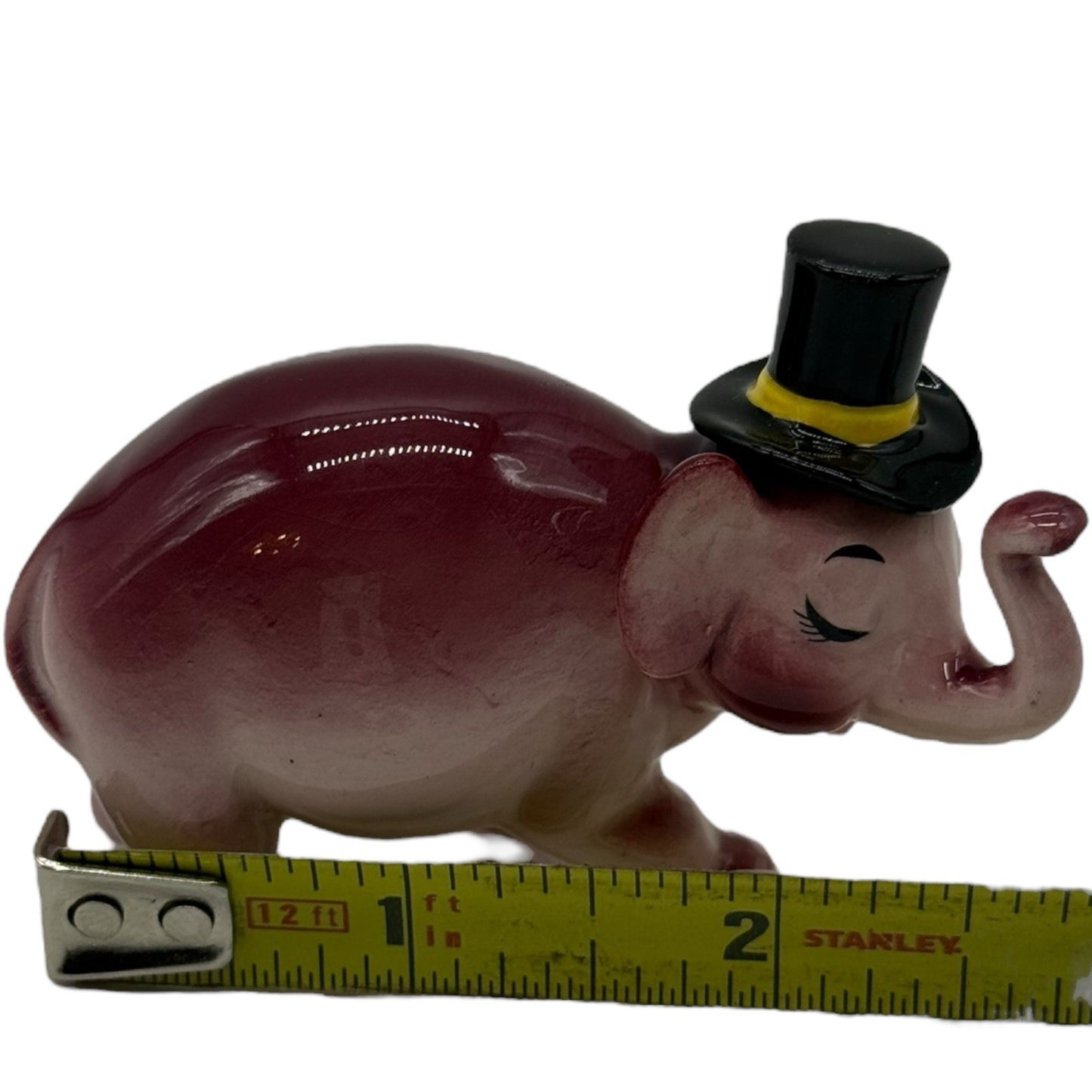 Rare Vintage Ceramic Anthropomorphic Elephant Family Figurines Complete 3 Pc Set