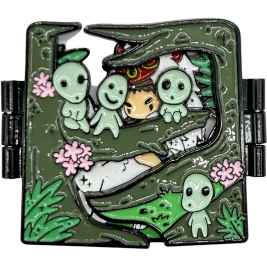 Princess Mononoke Enamel Pin Hinged Lapel Pin Anime Brooch Collectible