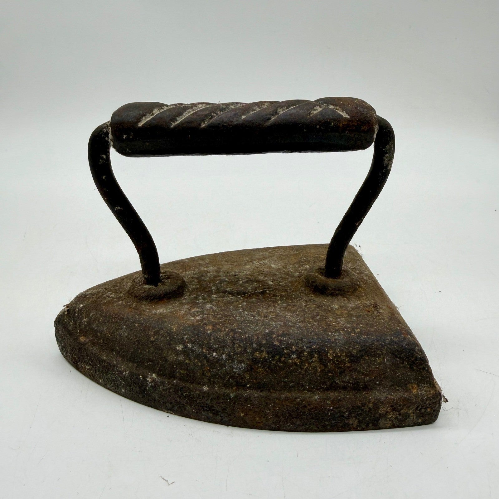 Antique Cast Iron Sad Iron Rustic Primitive Farmhouse Decor Doorstop 1800s
