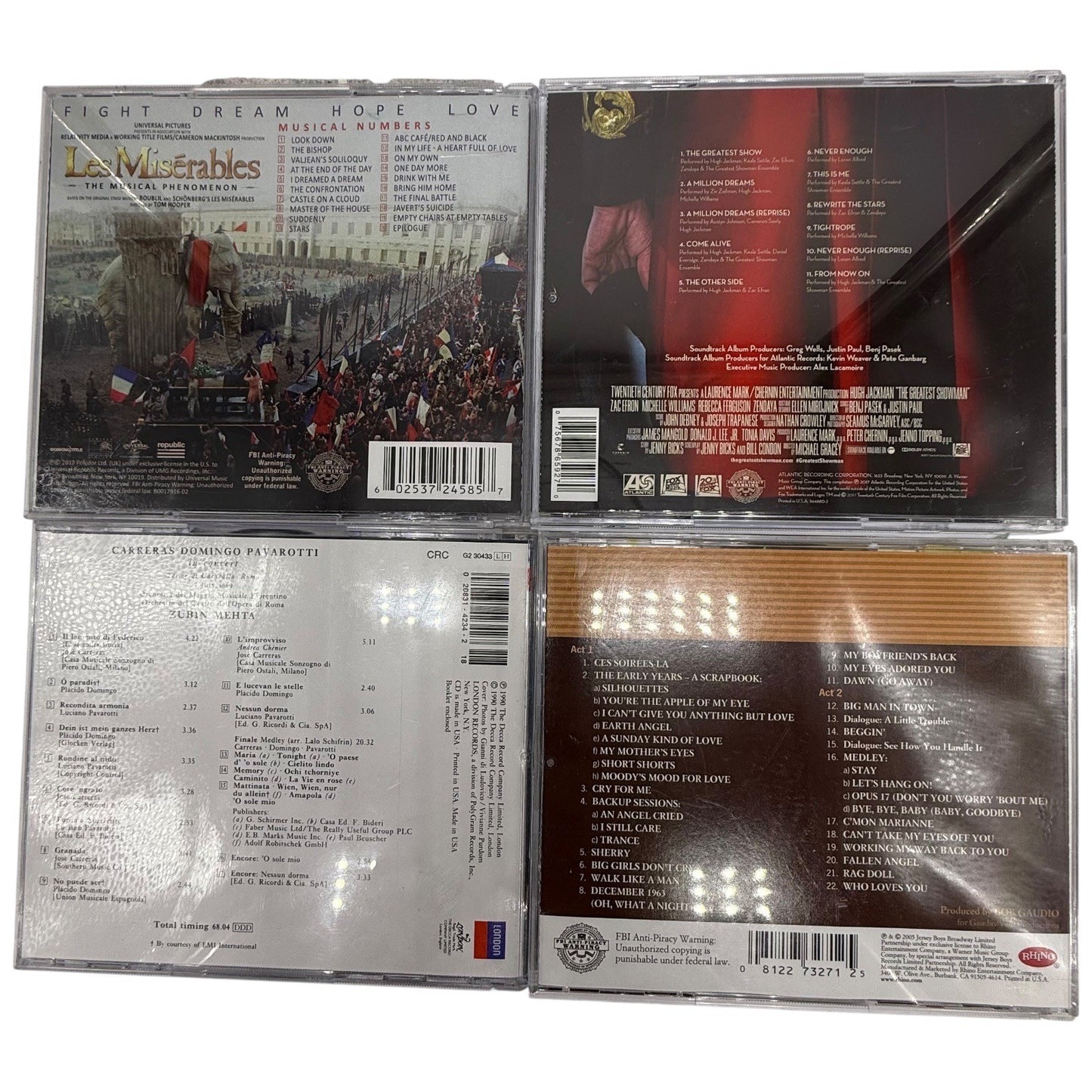 Broadway Musical Soundtrack CDs Lot of 7 Spamalot Mamma Mia Phantom Showman