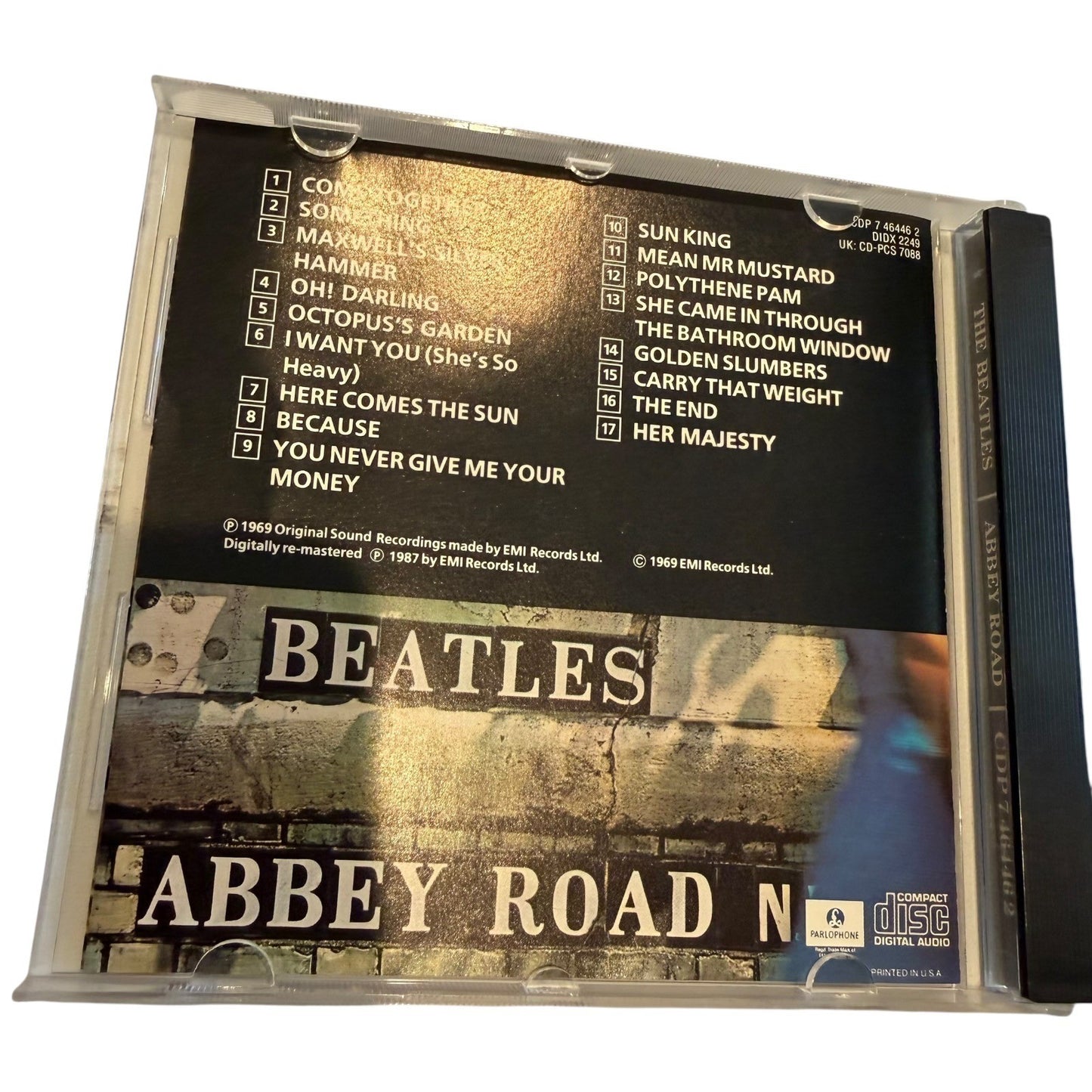 The Beatles Abbey Road CD 1987 Remaster Capitol Parlophone CDP 7 46446 2 Rock