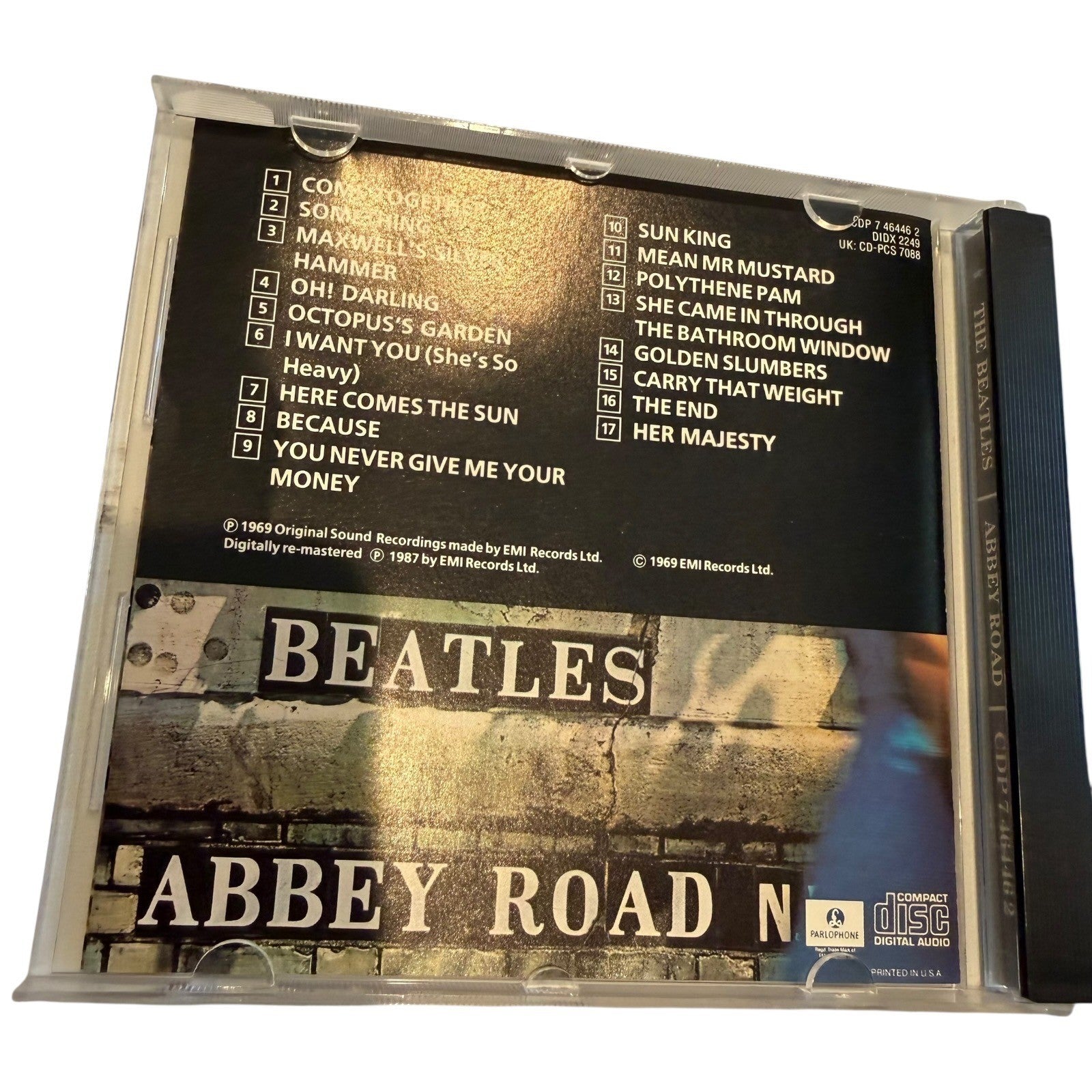 The Beatles Abbey Road CD 1987 Remaster Capitol Parlophone CDP 7 46446 2 Rock
