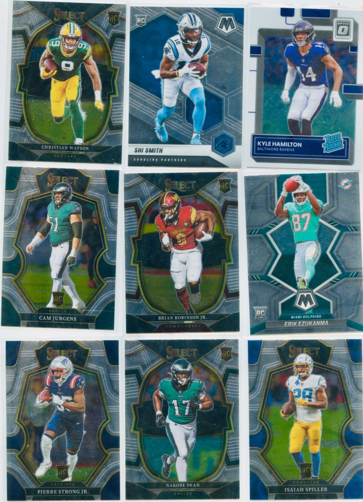 Panini NFL Football Card Lot - 39 Cards - Rookie Chromes and More