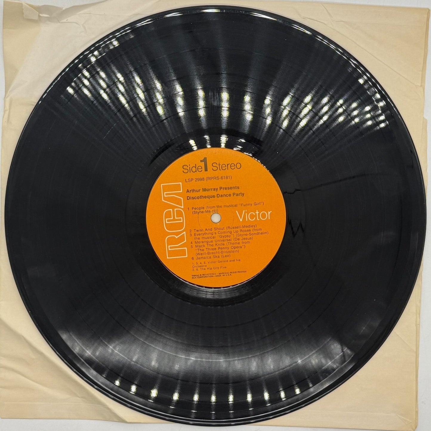 Arthur Murray Presents Discotheque Dance Party Vinyl Record RCA Victor LSP 2998
