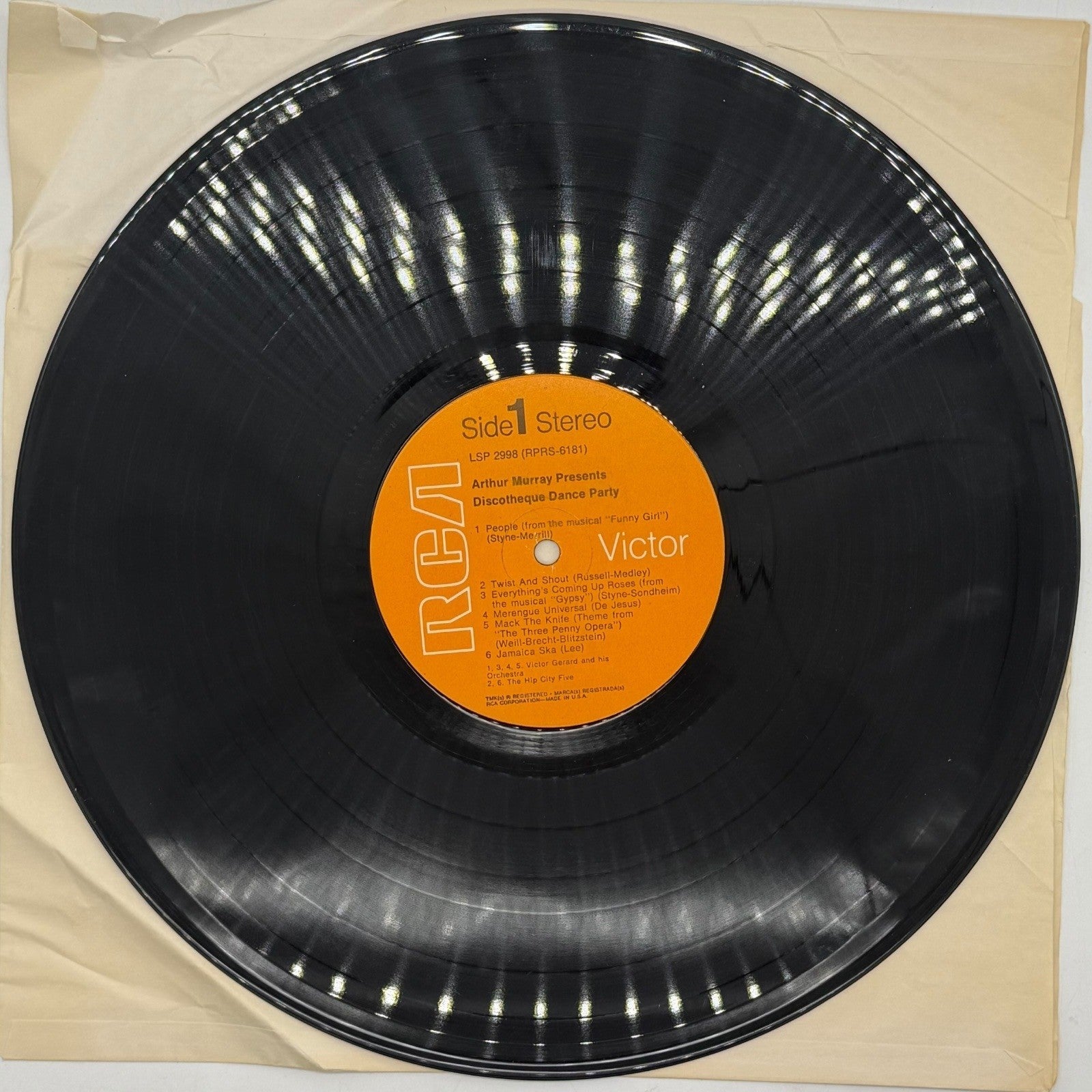 Arthur Murray Presents Discotheque Dance Party Vinyl Record RCA Victor LSP 2998