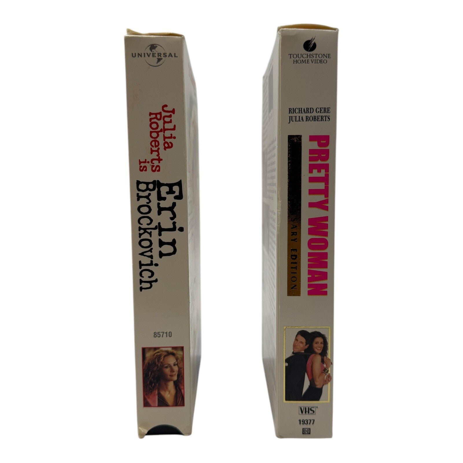 Julia Robert's VHS Movie Lot Pretty Woman and Erin Brockovich