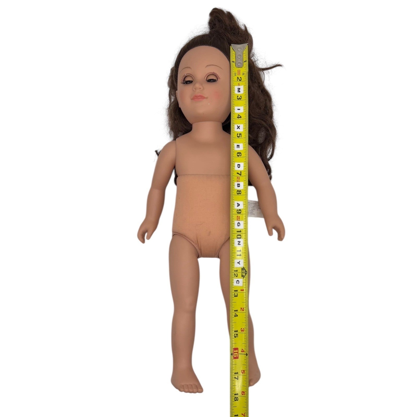 CitiToy 18" Girl Doll Brown Hair Brown Eyes Sleep Eyes My Life as Figure