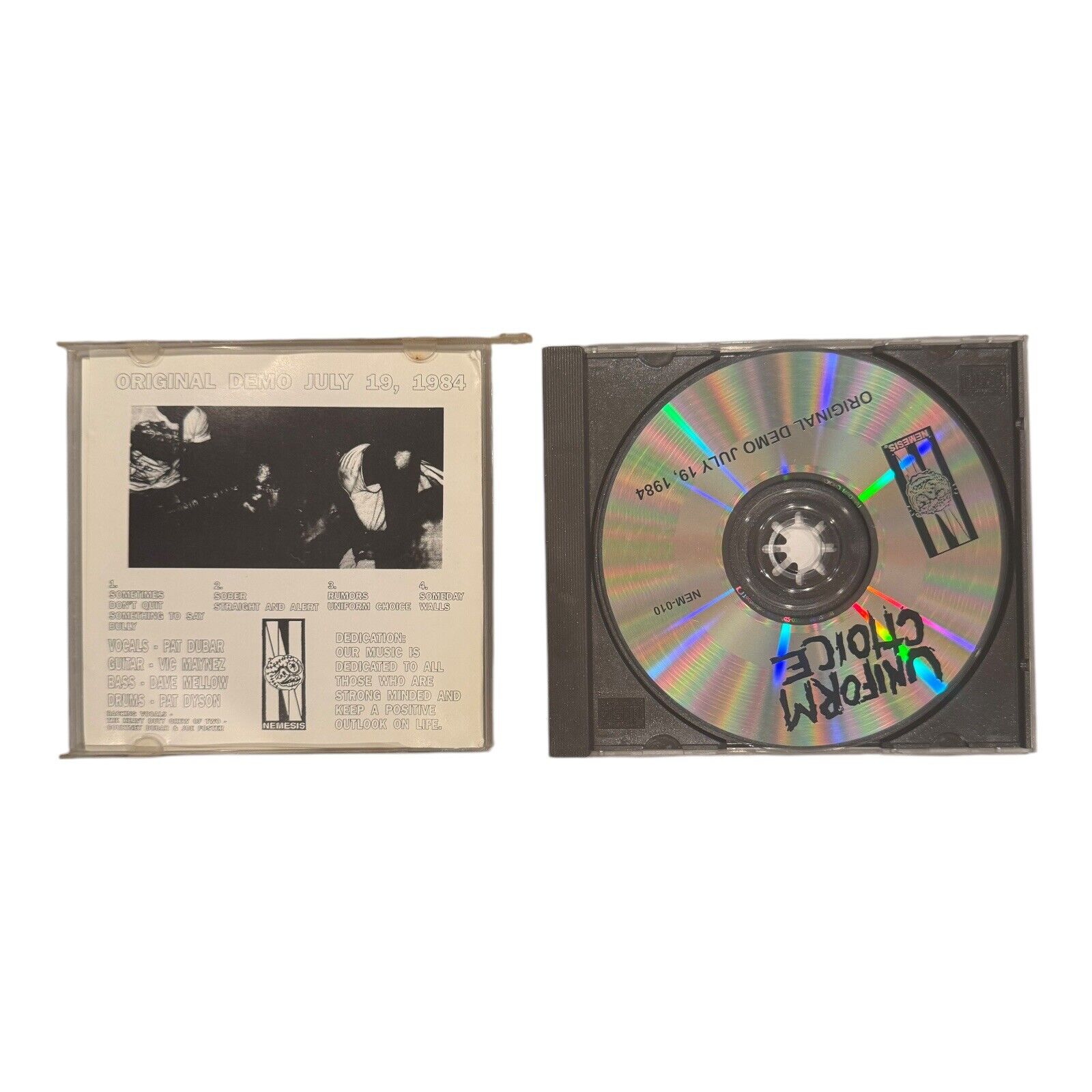 Uniform Choice – Early Demos 1992 CD rock hardcore Nemesis USA